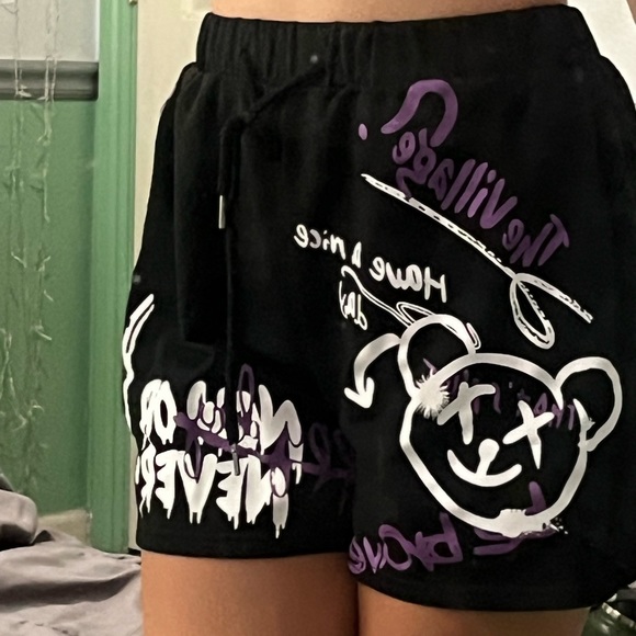 SOLD!! Graphic SweatShorts From SHEIN! - Picture 2 of 4